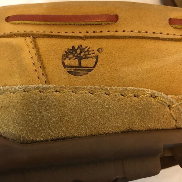 Timberland Tan Leather Boat Shoes Size 9M - Picture 7 of 9